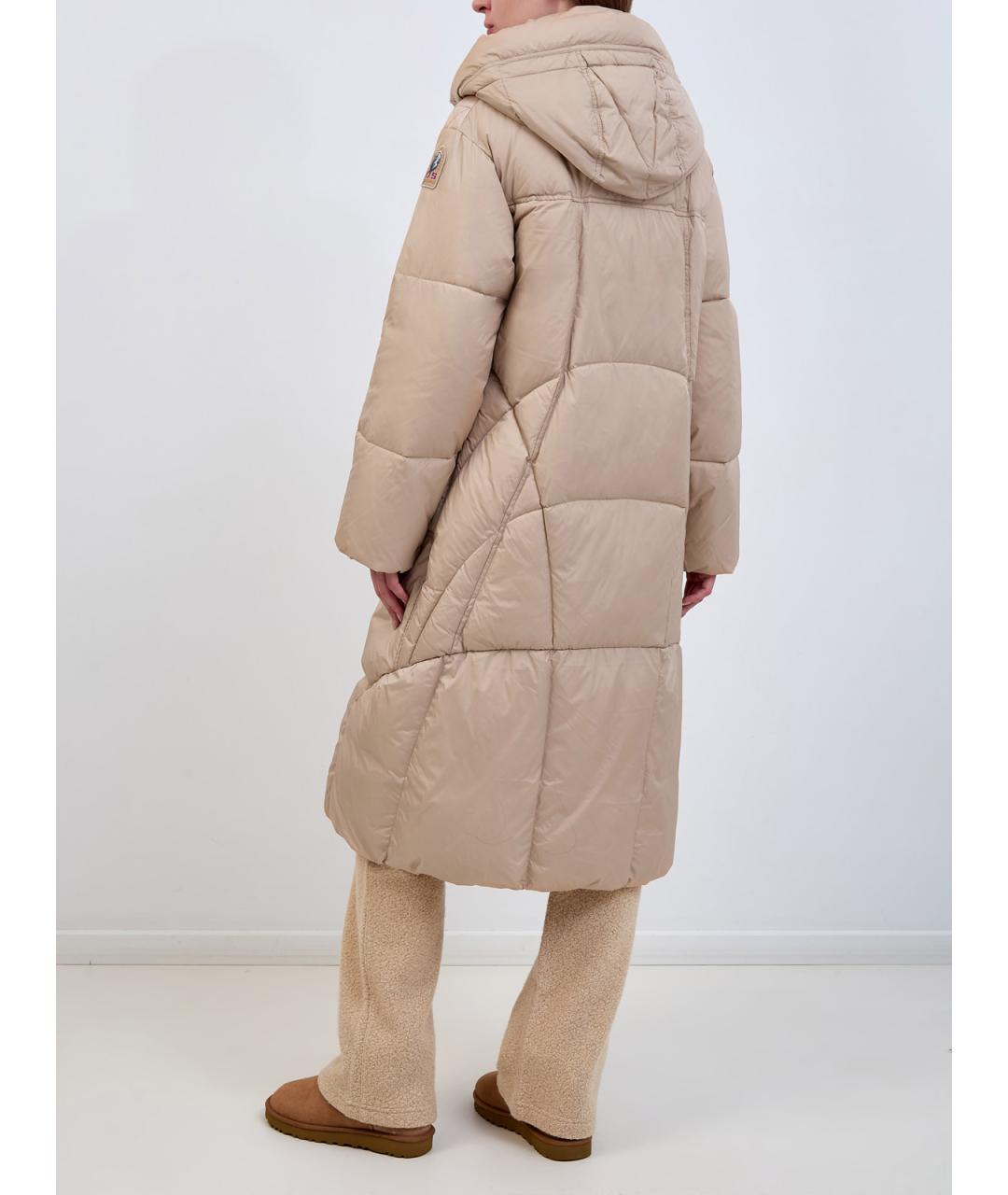 PARAJUMPERS Бежевый полиамидовый пуховик, фото 4