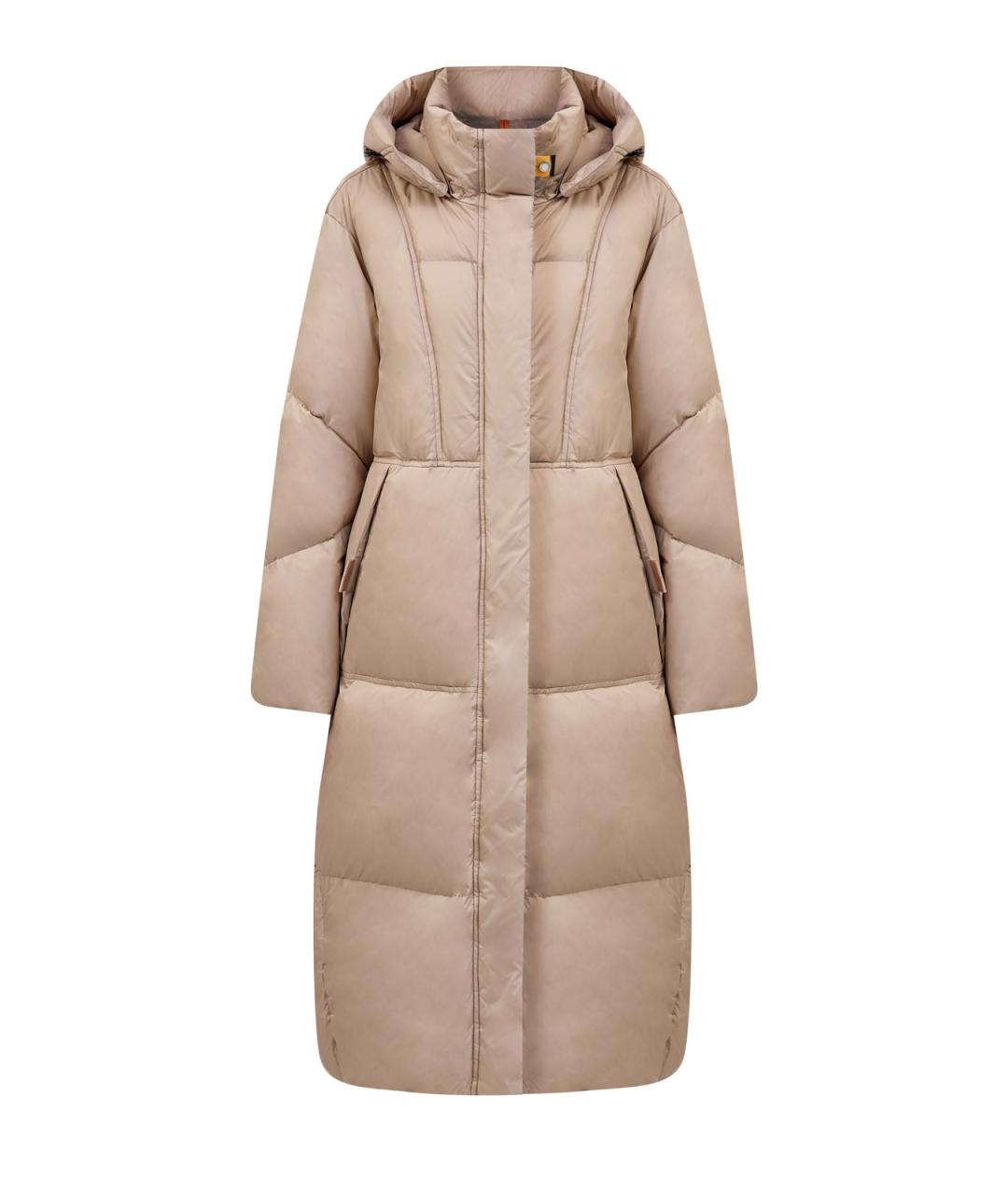 PARAJUMPERS Бежевый полиамидовый пуховик, фото 1