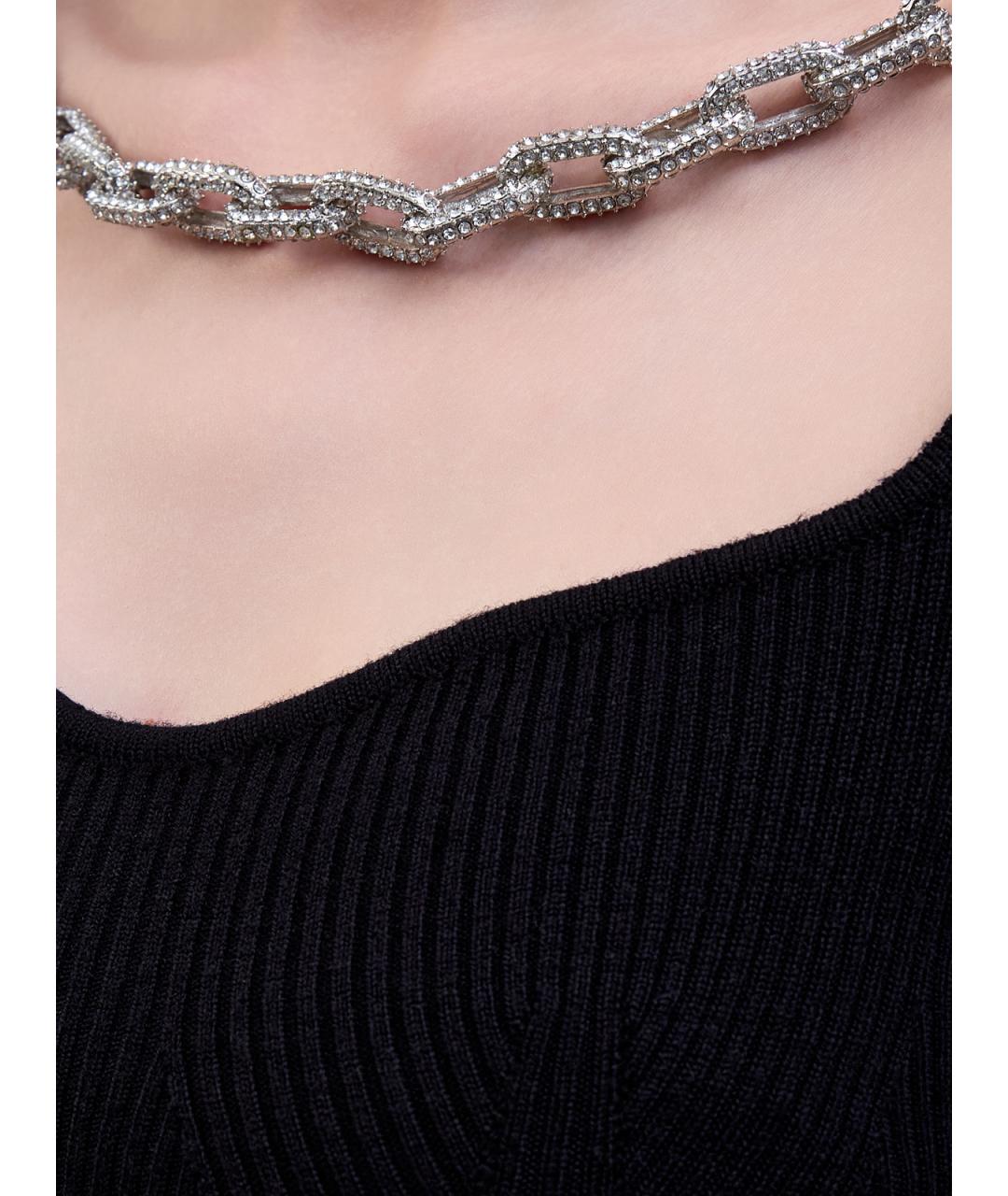 GIUSEPPE DI MORABITO Черное шерстяное повседневное платье, фото 5