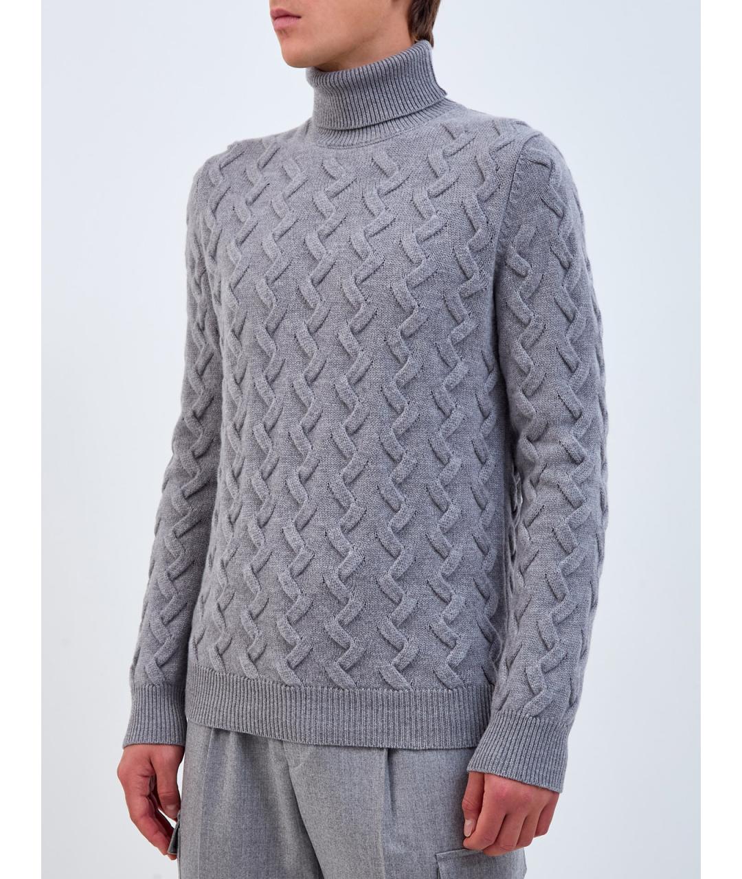 PESERICO Серый шерстяной джемпер / свитер, фото 3