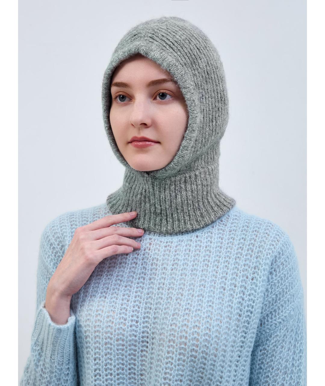 PESERICO Серая шерстяная шапка, фото 2