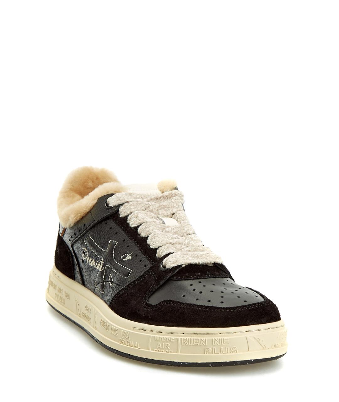 PREMIATA Черные кожаные кеды, фото 3