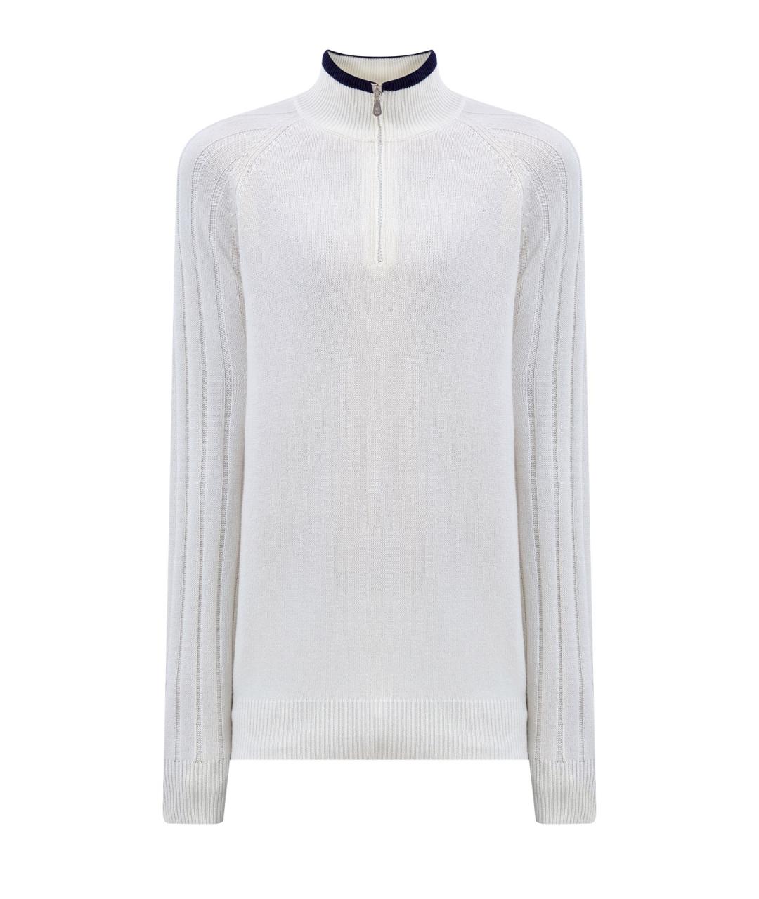 BRUNELLO CUCINELLI Белый кашемировый джемпер / свитер, фото 1