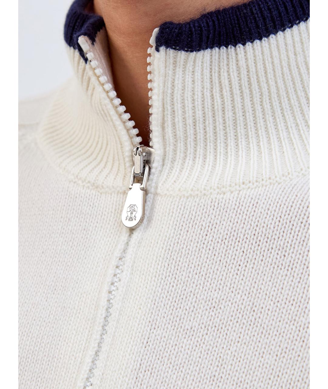 BRUNELLO CUCINELLI Белый кашемировый джемпер / свитер, фото 3