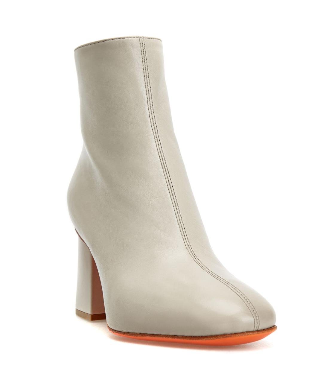 SANTONI Серые кожаные ботильоны, фото 3