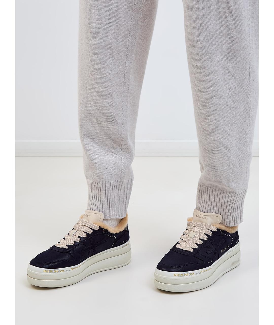 PREMIATA Черные замшевые кеды, фото 2