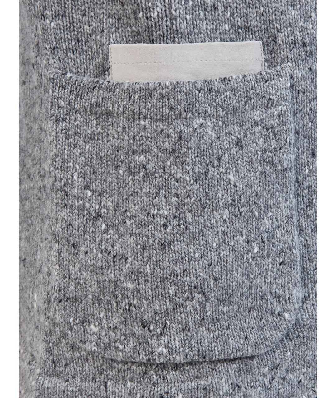 ELEVENTY Серый шерстяной пиджак, фото 5