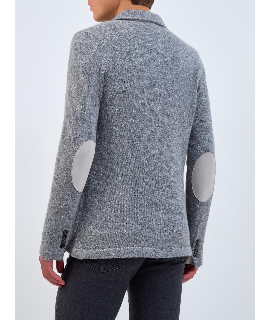 ELEVENTY Серый шерстяной пиджак, фото 4