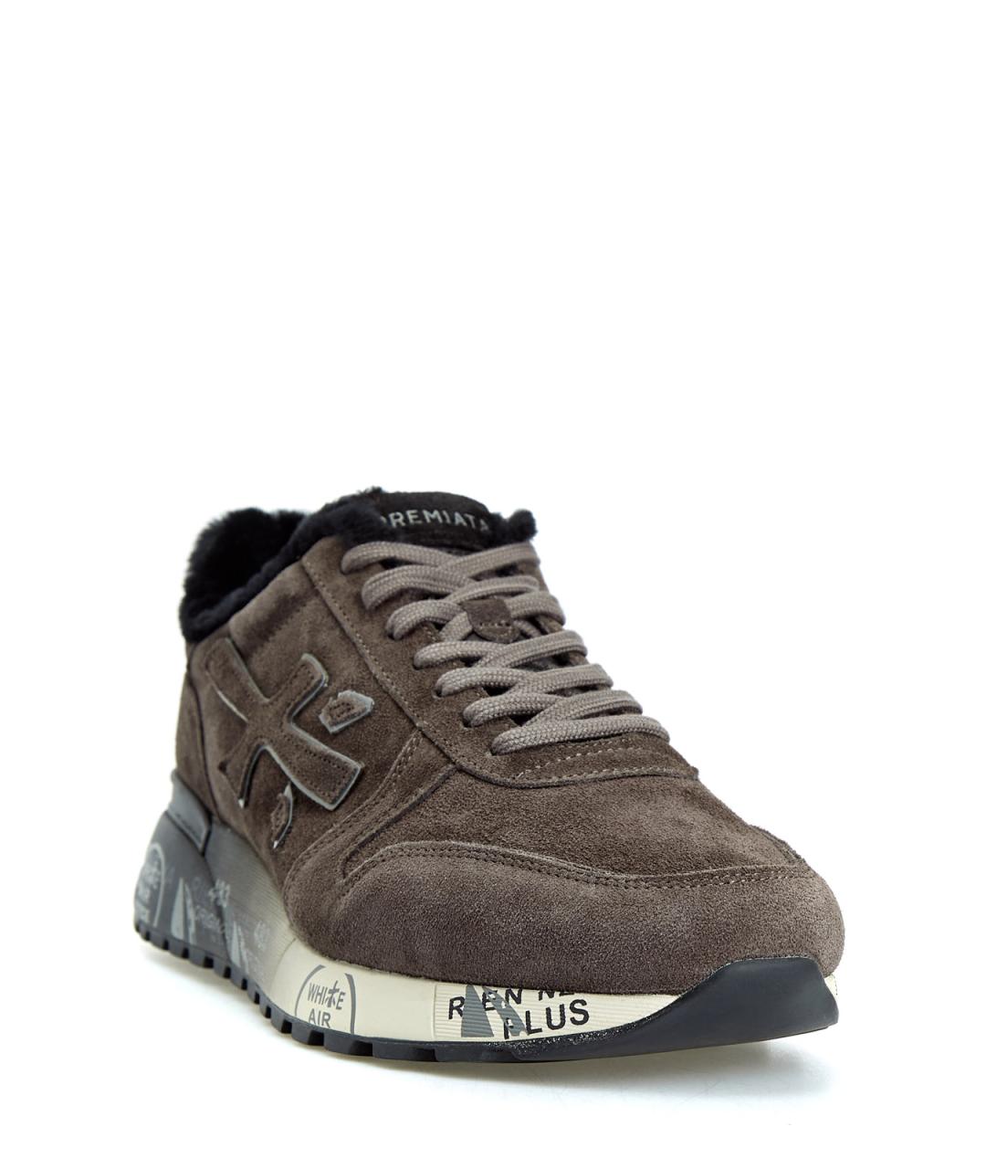 PREMIATA Коричневые замшевые низкие кроссовки / кеды, фото 3
