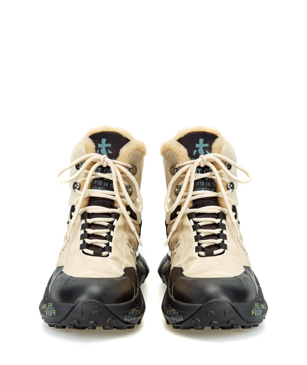PREMIATA Бежевые текстильные ботинки, фото 5