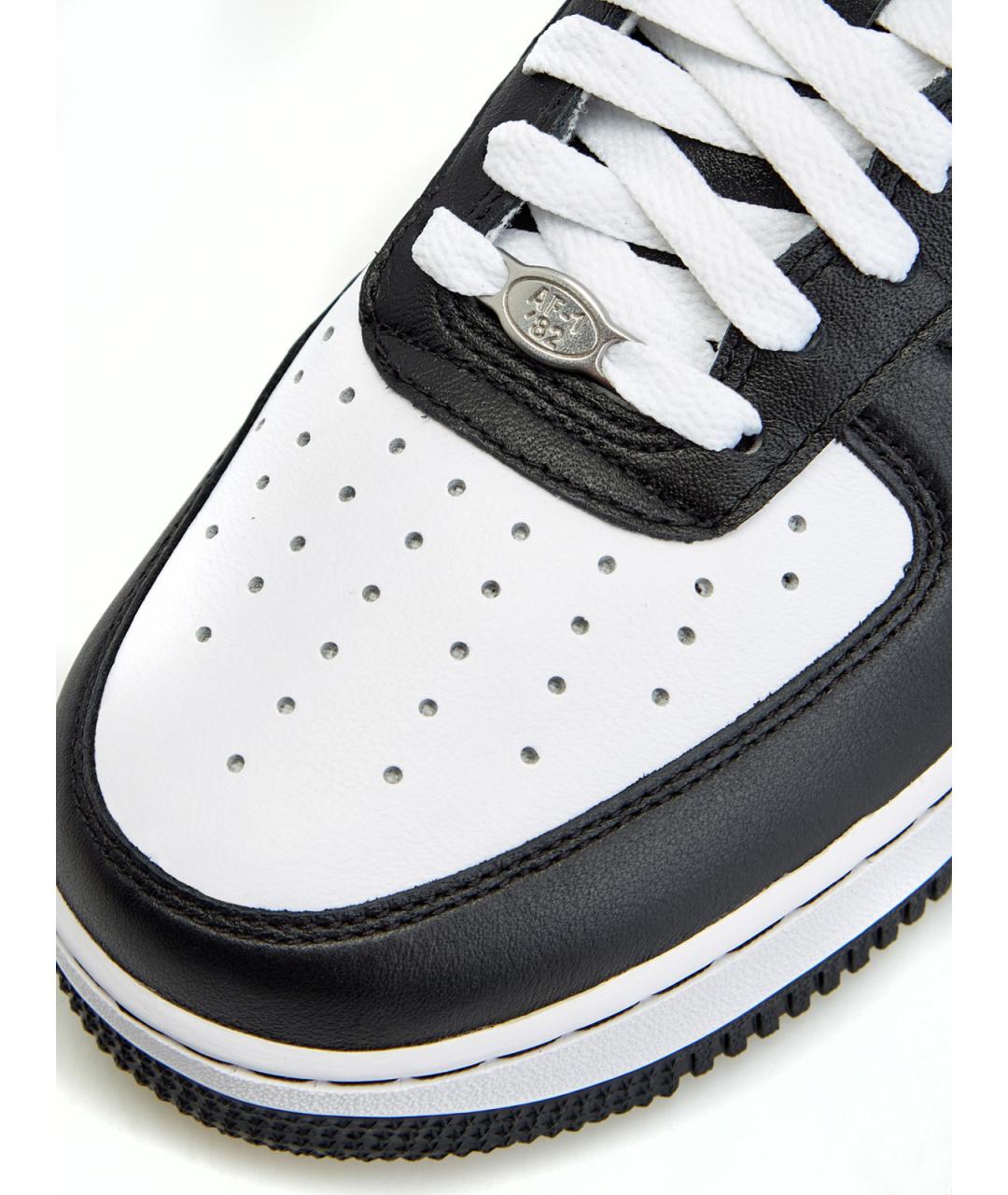 NIKE Черные кожаные низкие кроссовки / кеды, фото 4