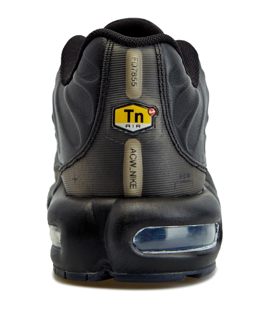 NIKE Черные кожаные низкие кроссовки / кеды, фото 6