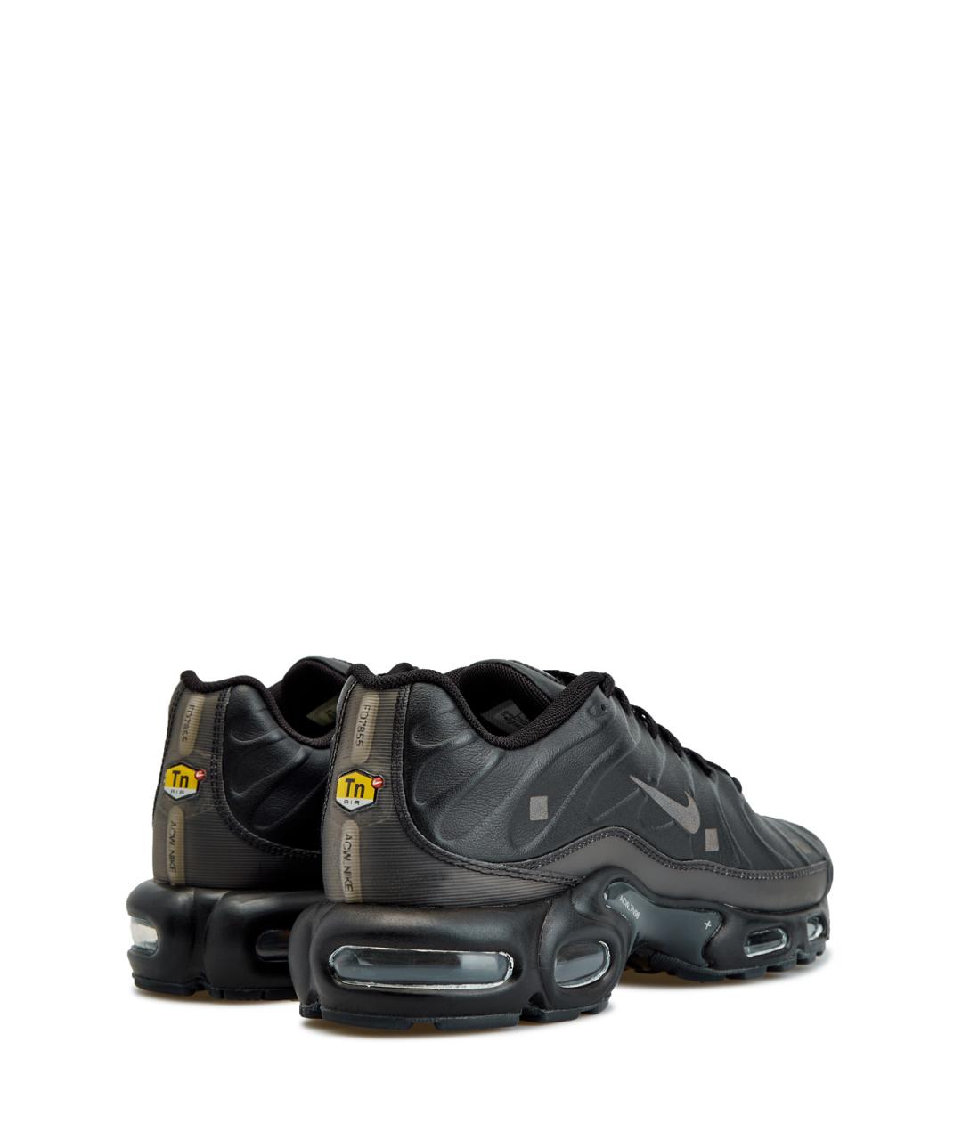 NIKE Черные кожаные низкие кроссовки / кеды, фото 3