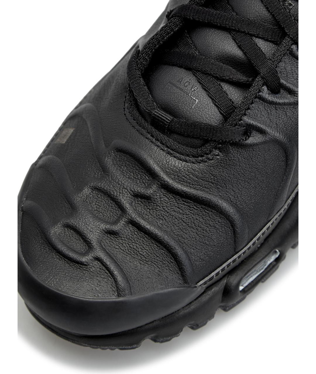 NIKE Черные кожаные низкие кроссовки / кеды, фото 5