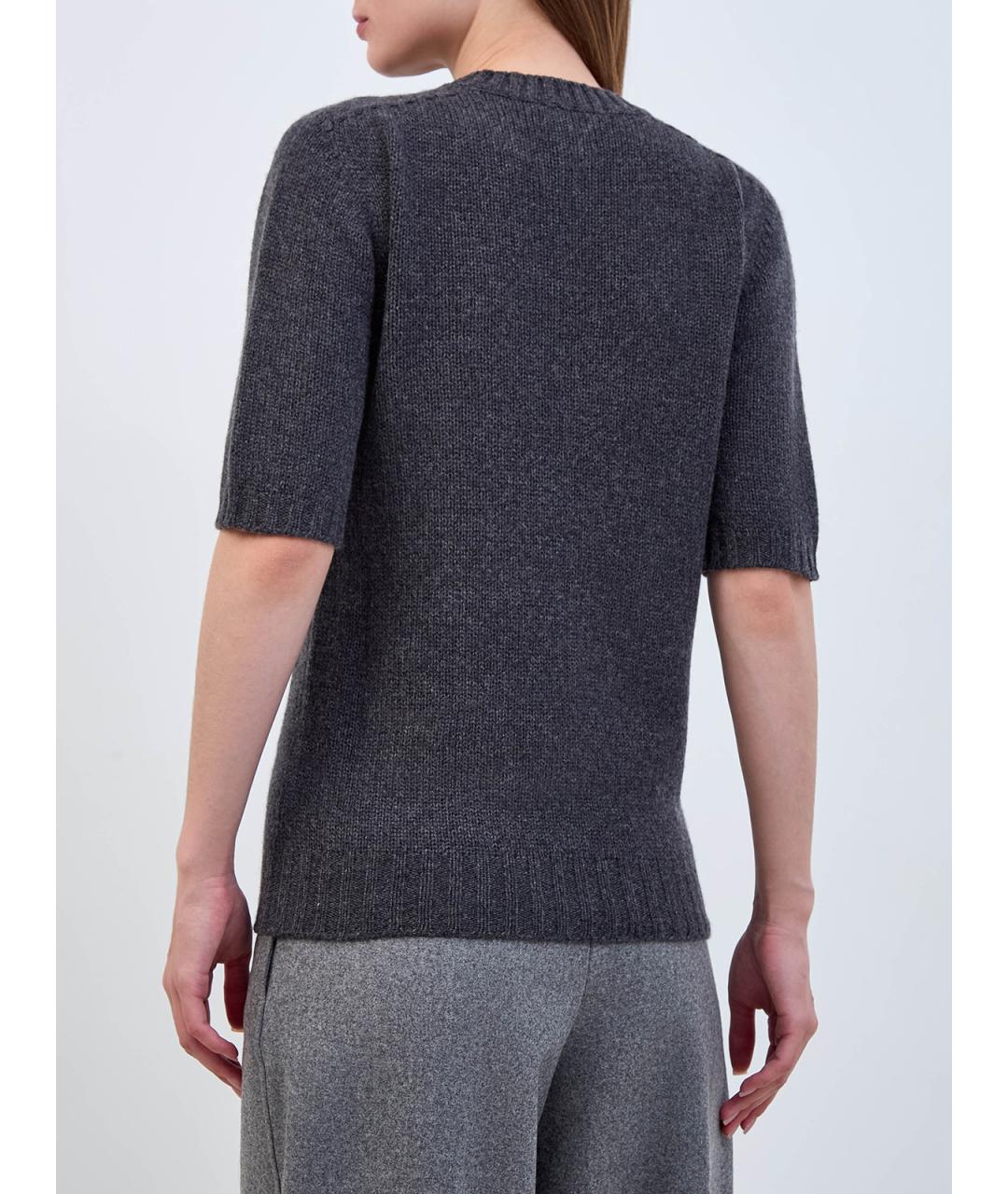 FABIANA FILIPPI Серый кашемировый джемпер / свитер, фото 4