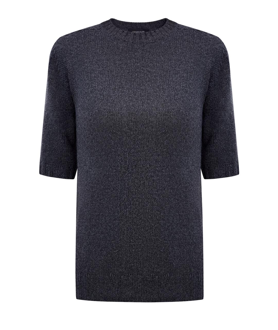 FABIANA FILIPPI Серый кашемировый джемпер / свитер, фото 1