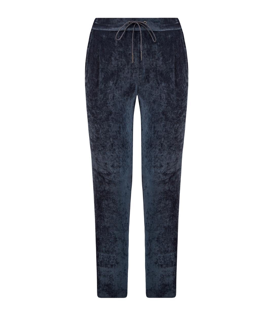 FABIANA FILIPPI Синие вискозные брюки узкие, фото 1