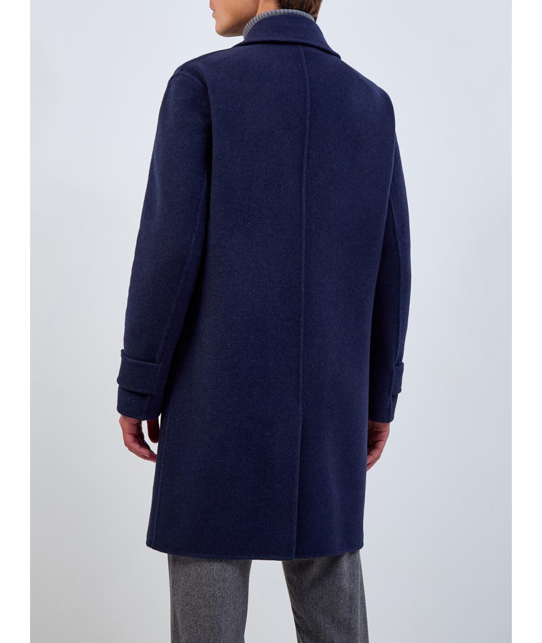 ELEVENTY Синее кашемировое пальто, фото 5