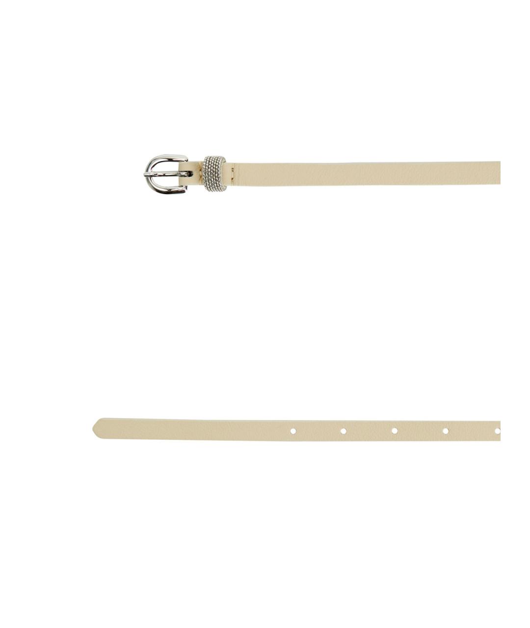 PESERICO Бежевый кожаный ремень, фото 3