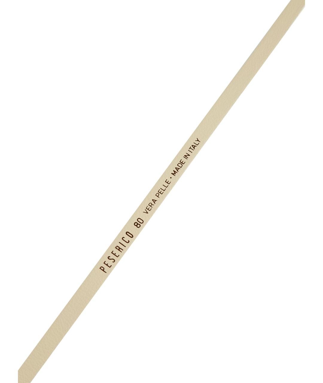 PESERICO Бежевый кожаный ремень, фото 5