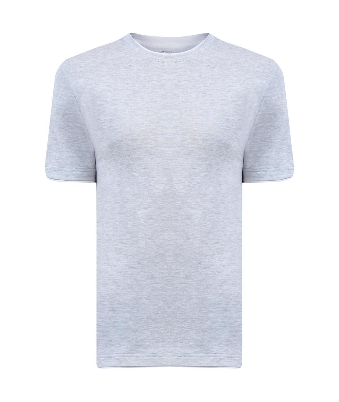 ELEVENTY Серая хлопковая футболка, фото 1