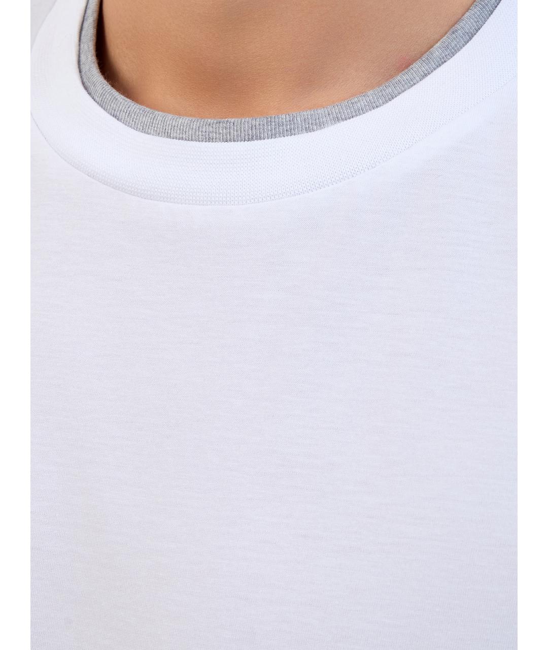 PESERICO Белая хлопковая футболка, фото 5
