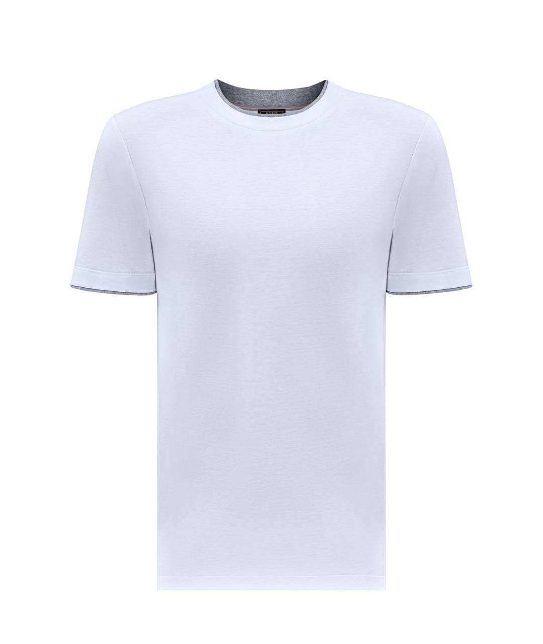 PESERICO Белая хлопковая футболка, фото 1