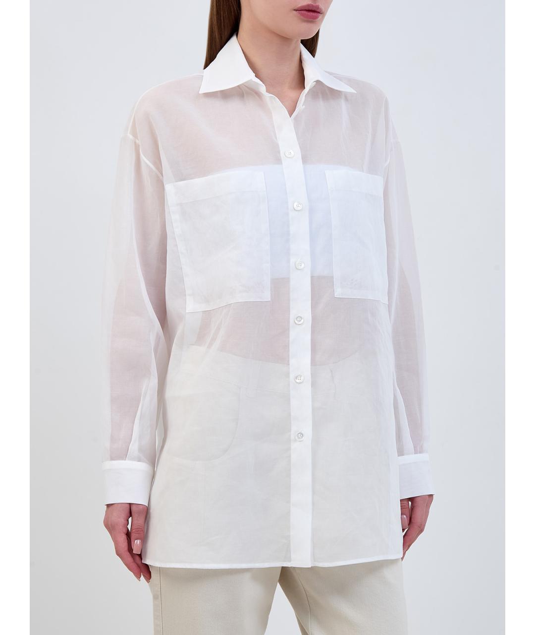 ELEVENTY Белая хлопковая рубашка, фото 3