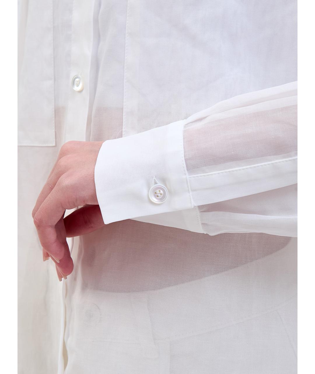 ELEVENTY Белая хлопковая рубашка, фото 5