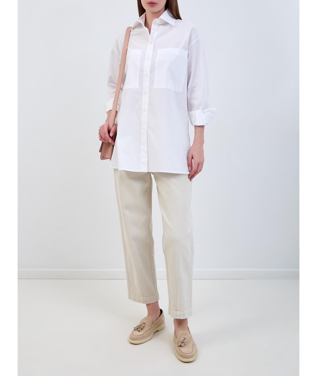 ELEVENTY Белая хлопковая рубашка, фото 2