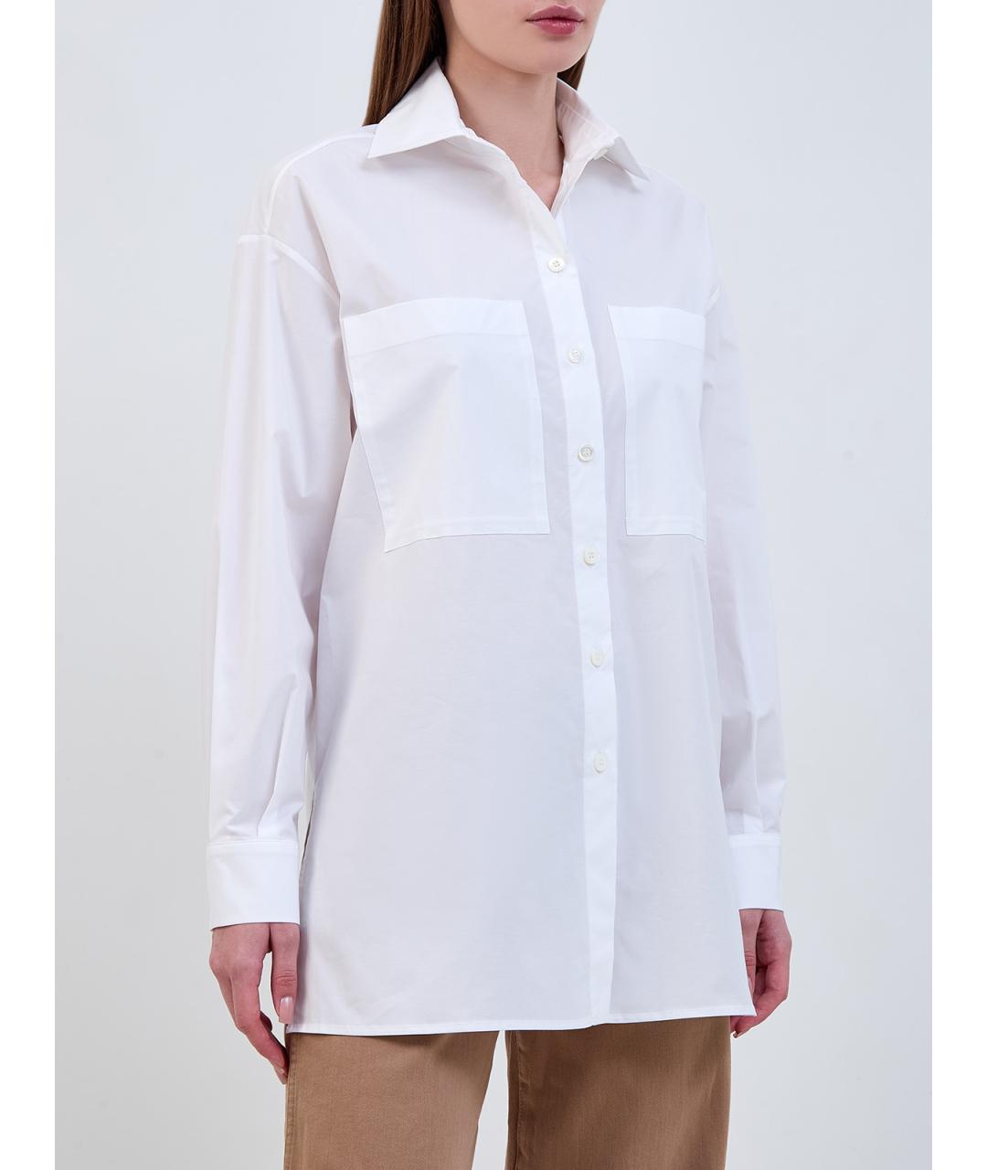 ELEVENTY Белая хлопковая рубашка, фото 3