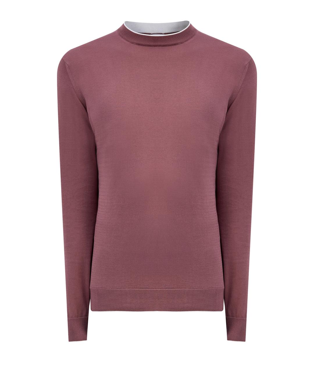ELEVENTY Бордовый хлопковый джемпер / свитер, фото 1