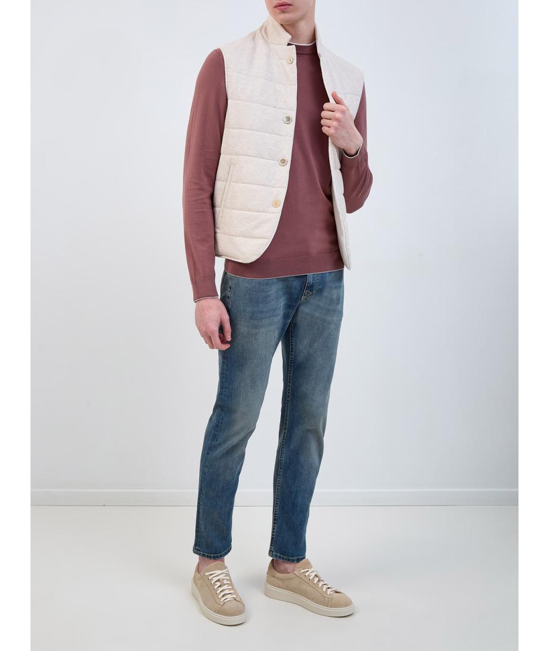 ELEVENTY Бордовый хлопковый джемпер / свитер, фото 2