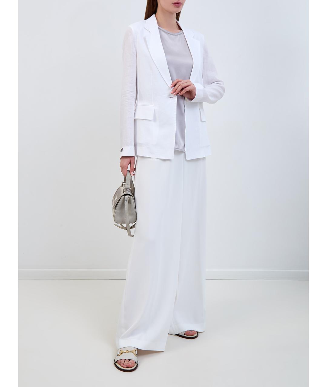 PESERICO Серая шелковая блузы, фото 2