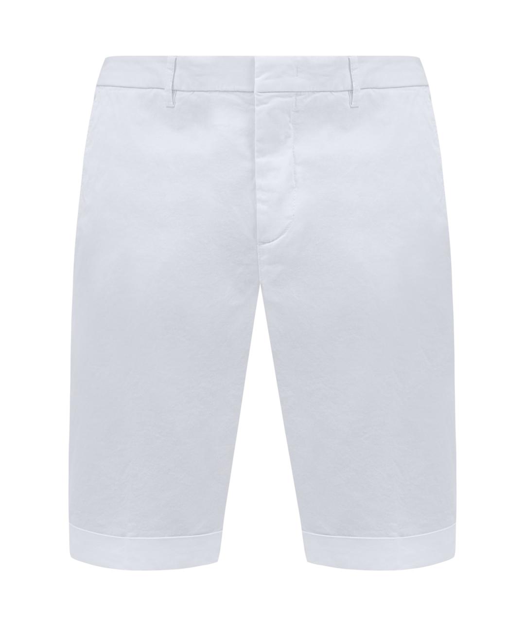 PESERICO Белые хлопковые шорты, фото 1