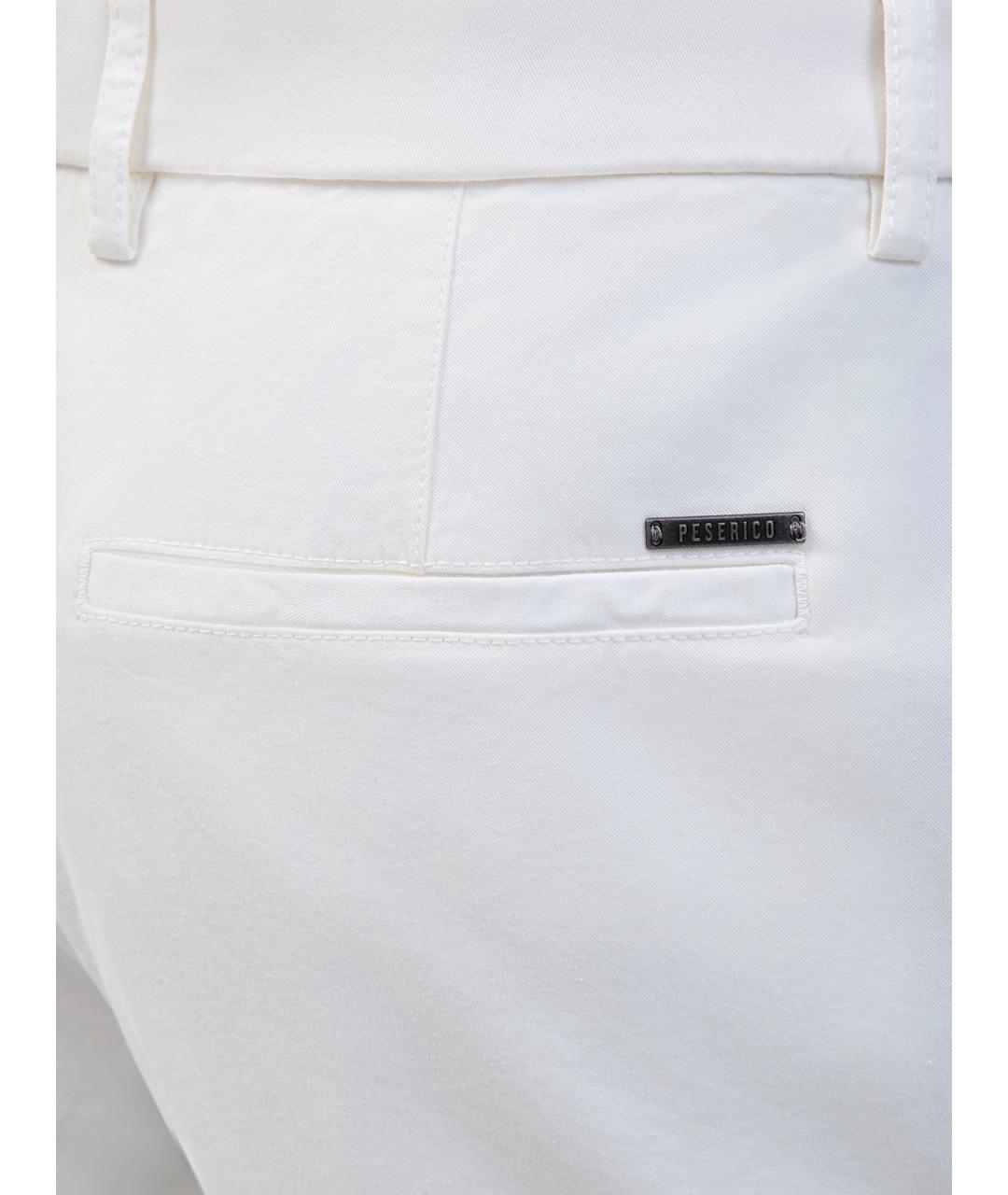 PESERICO Белые хлопковые шорты, фото 5