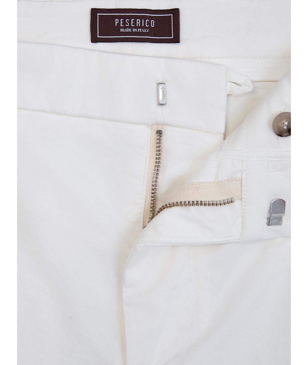 PESERICO Белые хлопковые шорты, фото 6