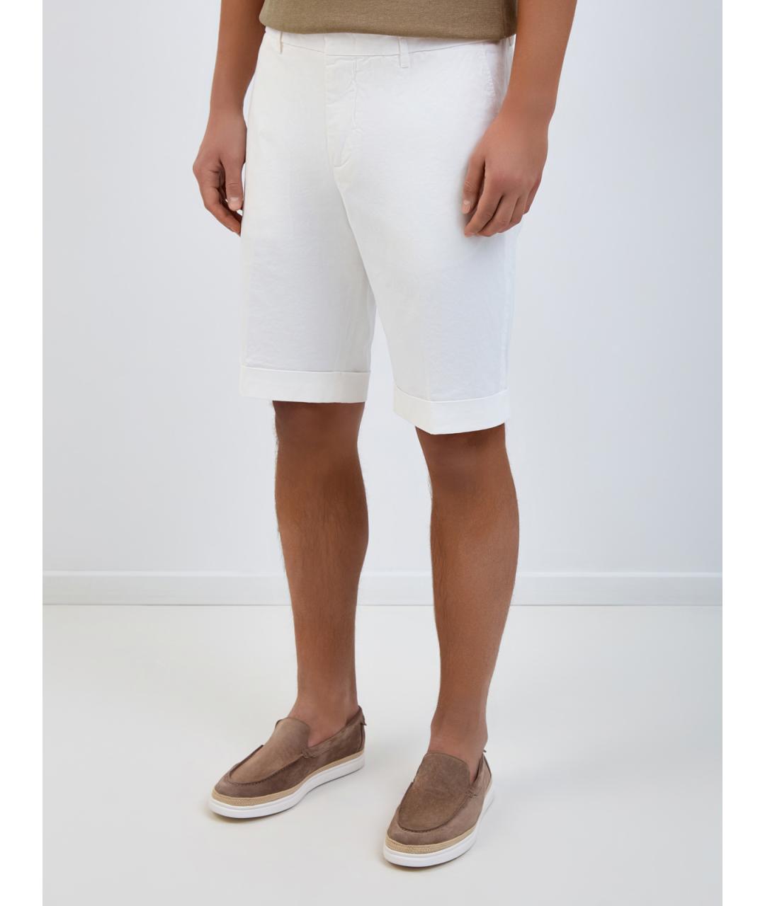 PESERICO Белые хлопковые шорты, фото 3