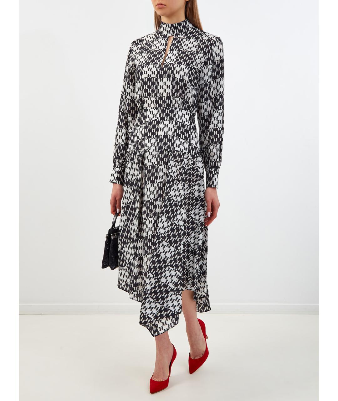 KARL LAGERFELD Мульти шелковое повседневное платье, фото 2