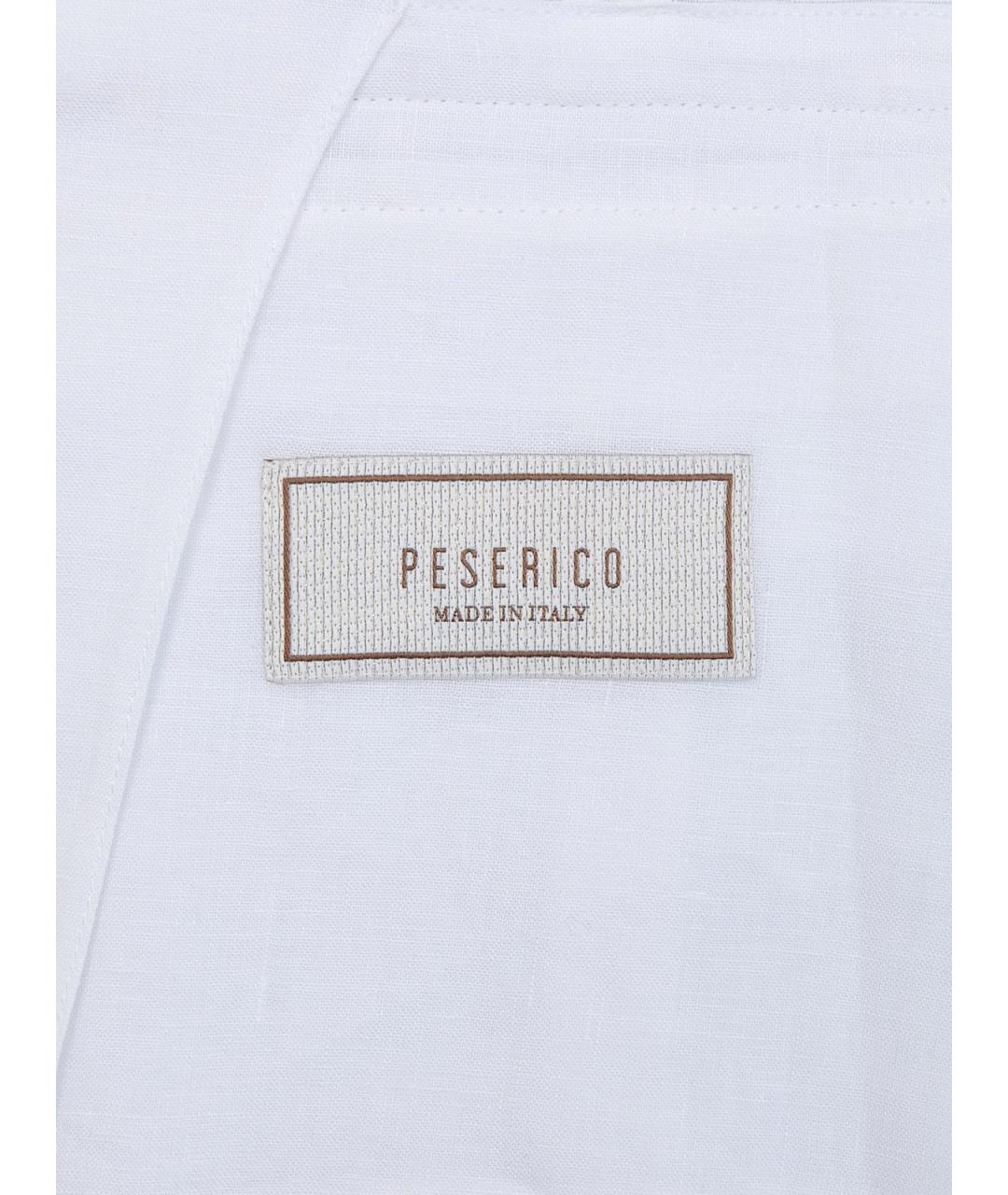 PESERICO Белый льняной жакет/пиджак, фото 6