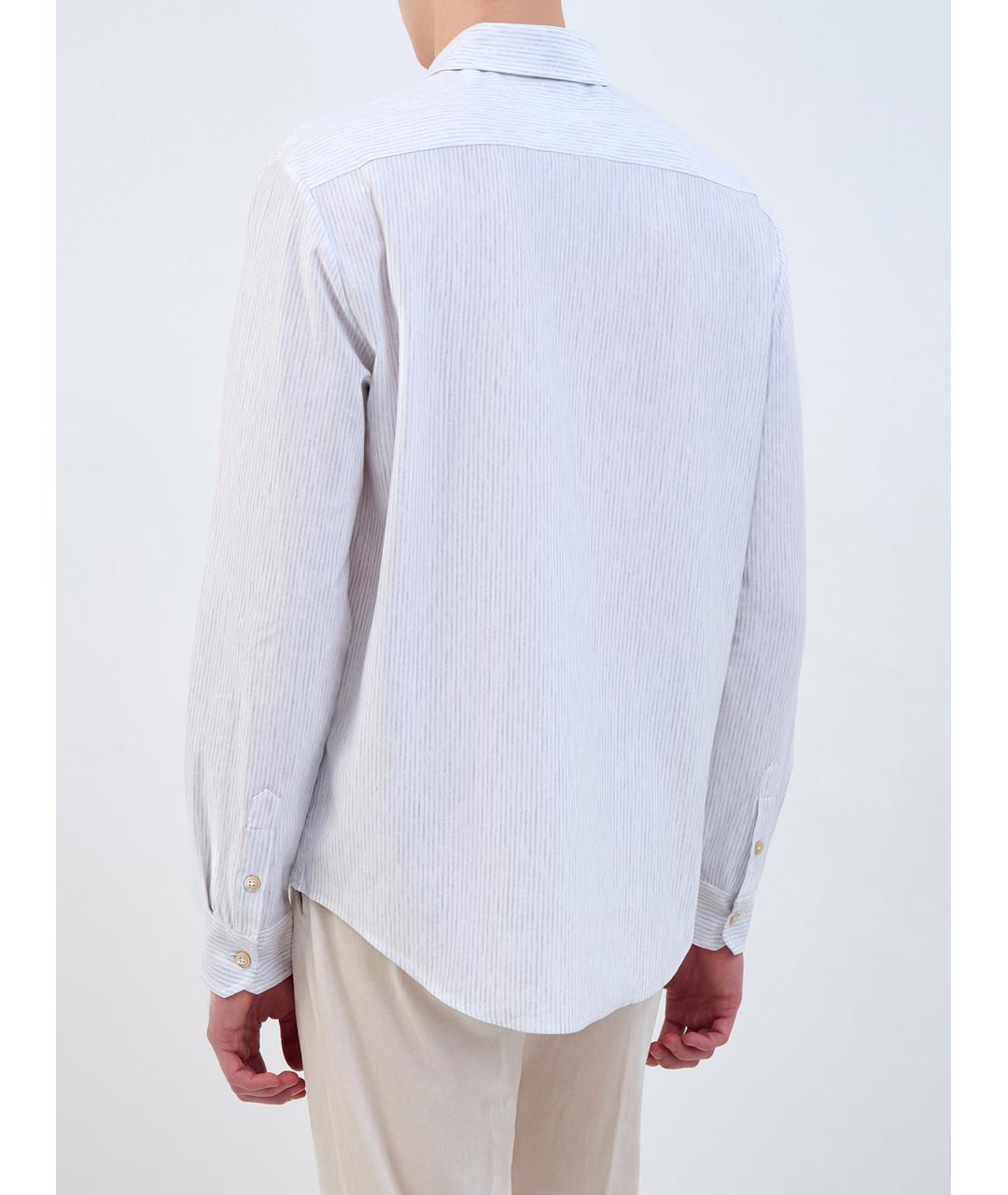 ELEVENTY Белая хлопковая классическая рубашка, фото 4