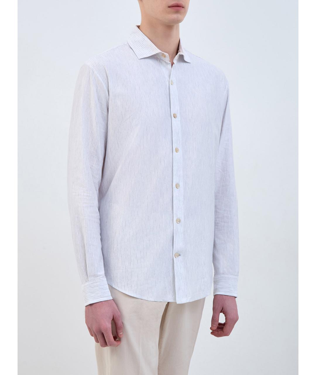 ELEVENTY Белая хлопковая классическая рубашка, фото 3