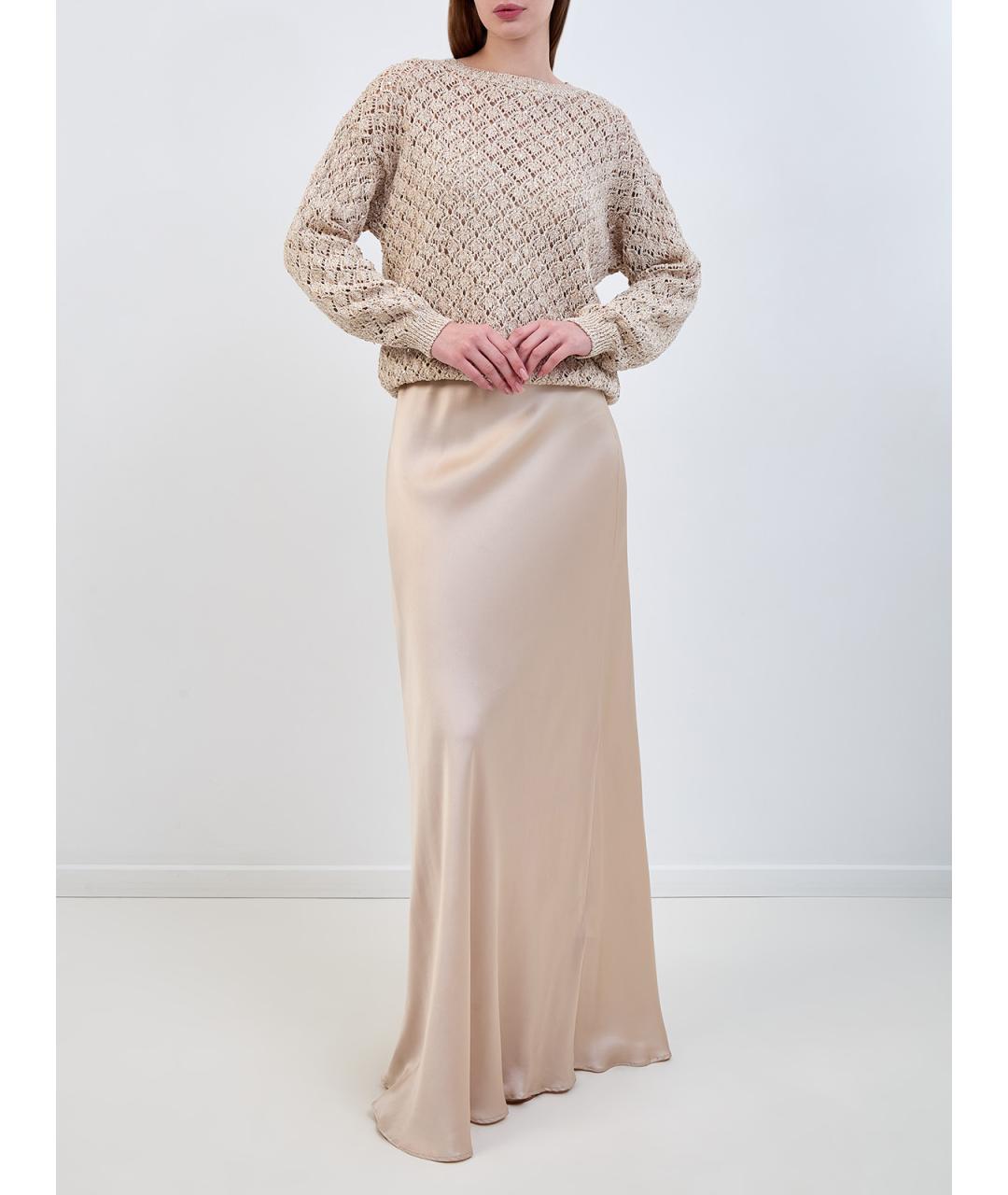 ELEVENTY Бежевый хлопковый джемпер / свитер, фото 2