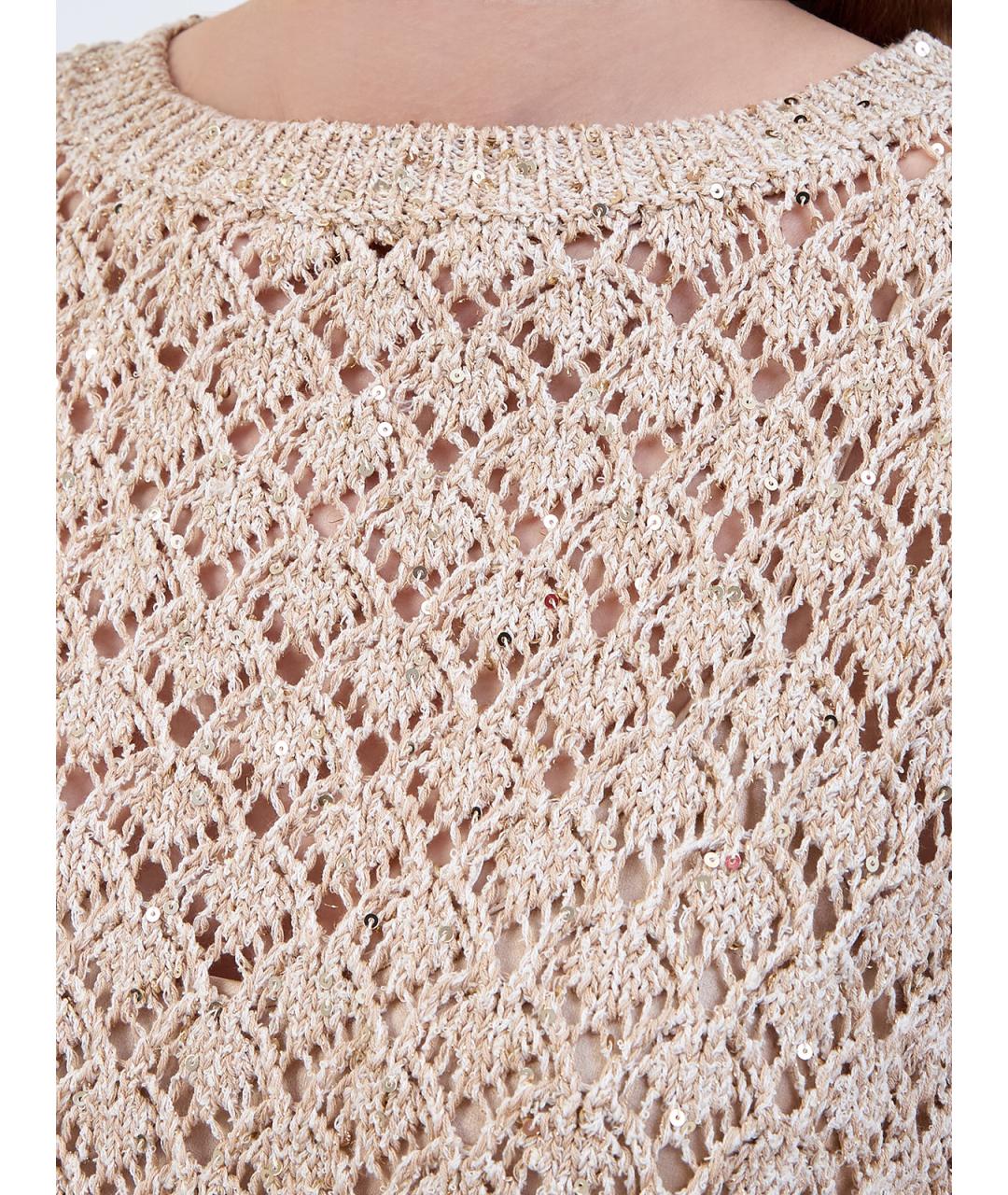 ELEVENTY Бежевый хлопковый джемпер / свитер, фото 5