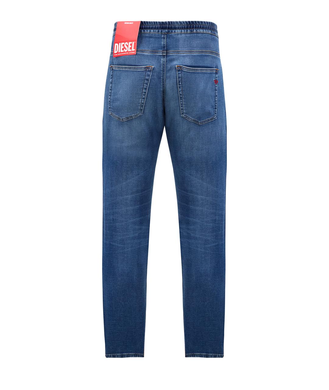 DIESEL Синие хлопковые прямые джинсы, фото 2