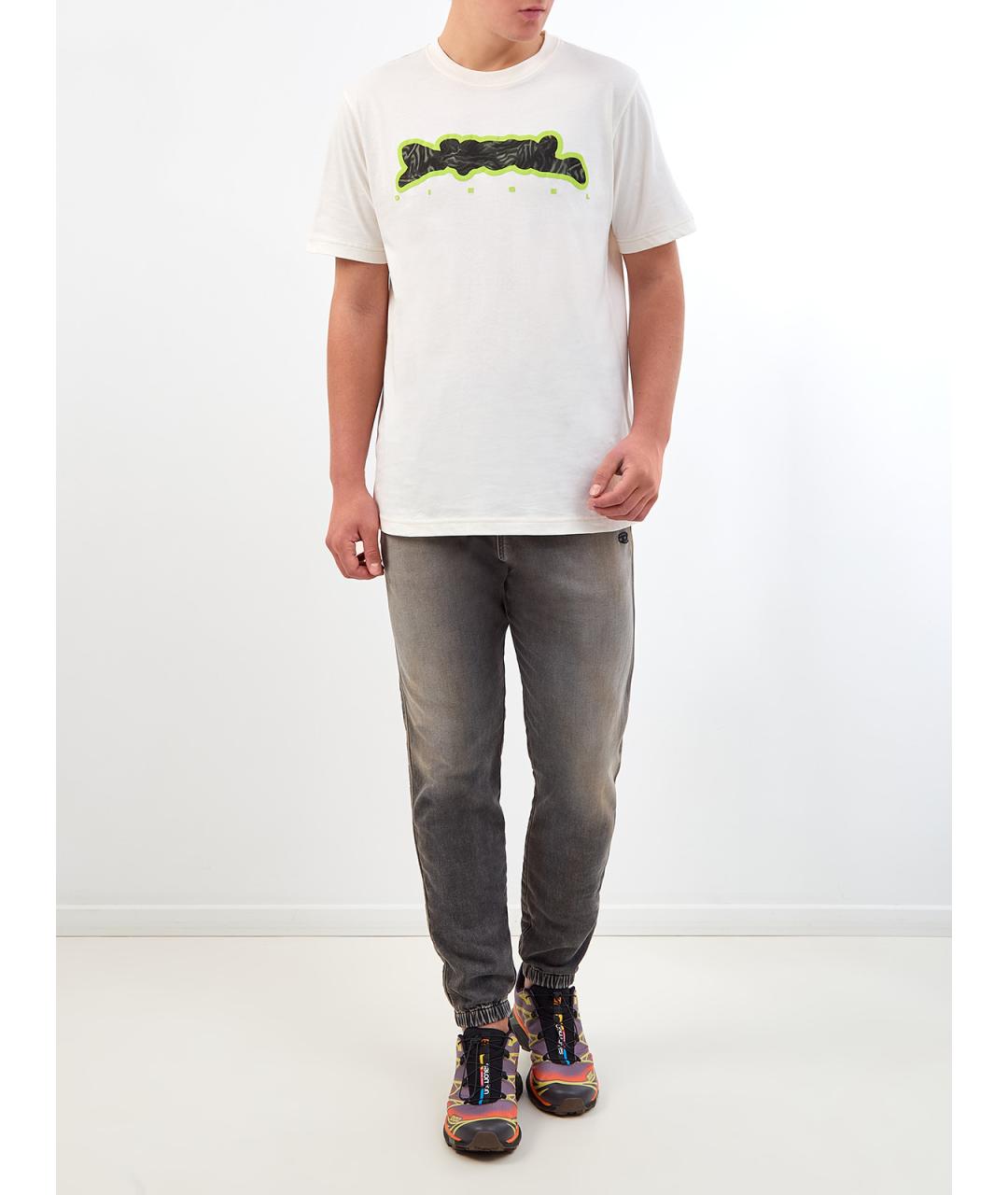 DIESEL Серые хлопковые джинсы скинни, фото 2