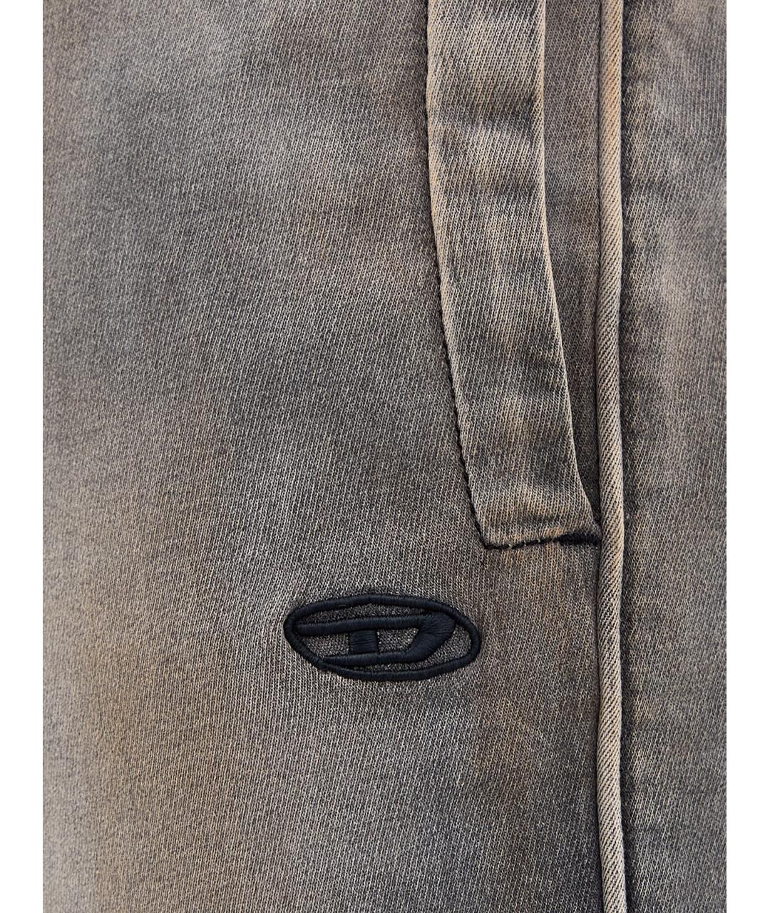 DIESEL Серые хлопковые джинсы скинни, фото 5