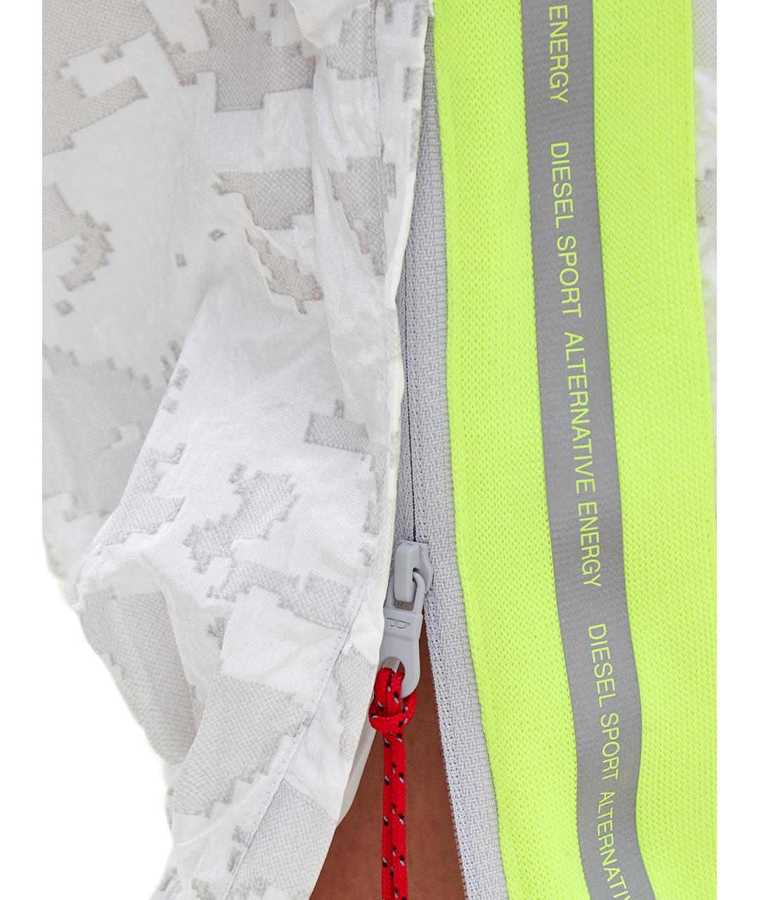 DIESEL Серые полиамидовые прямые брюки, фото 5