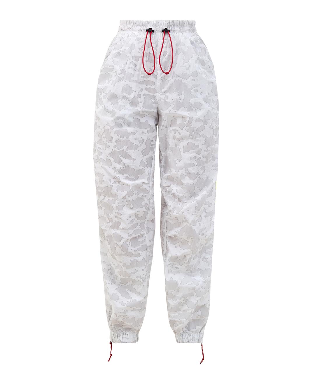 DIESEL Серые полиамидовые прямые брюки, фото 1