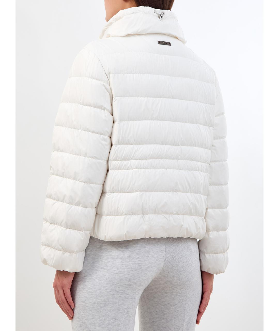 PESERICO Белая полиэстеровая куртка, фото 4